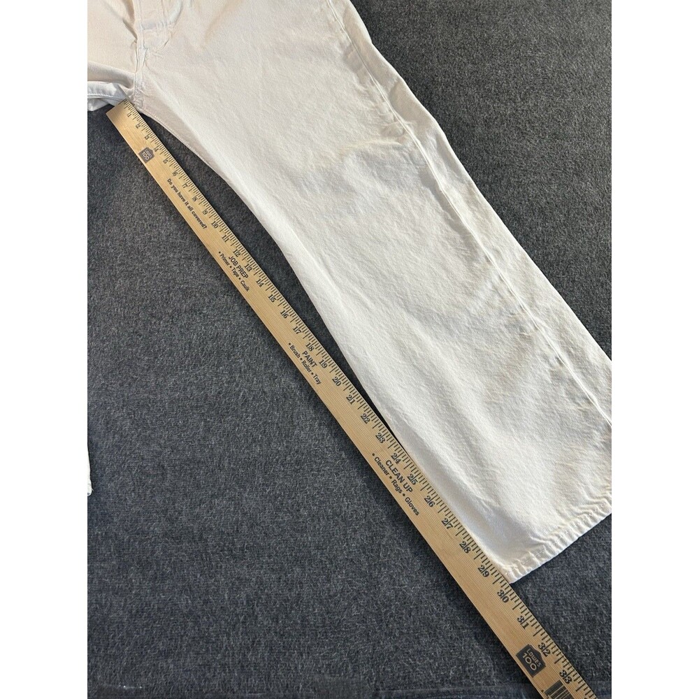 Levis Jeans Men 38x30 White Prem 501 90s Big E Button Fly Straight Denim Casual - Picture 14 of 14